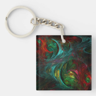 Genesis Nova Abstract Art Key Ring
