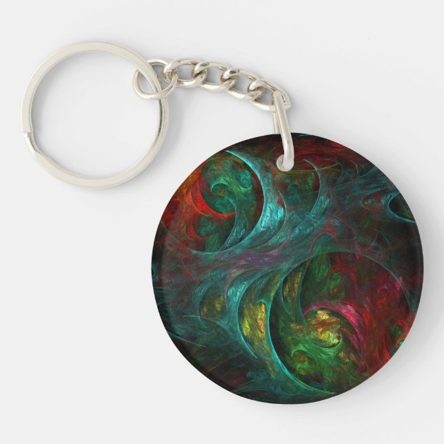 Genesis Nova Abstract Art Key Ring (Front)