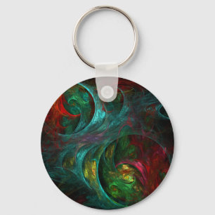 Genesis Nova Abstract Art Keychain