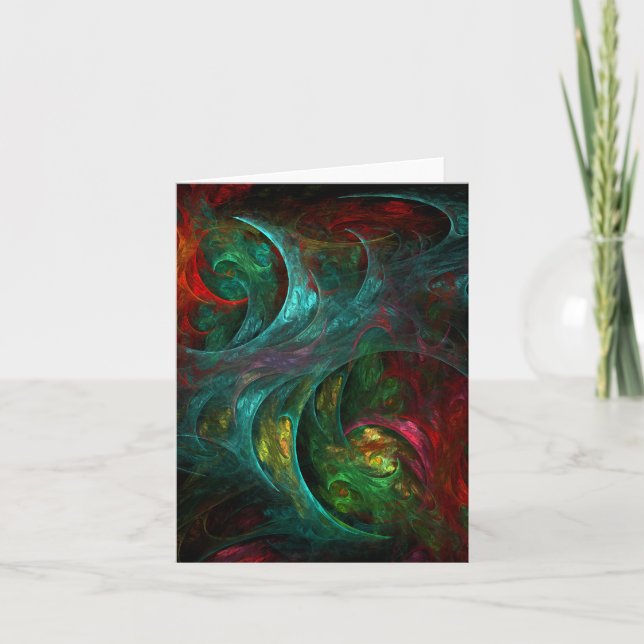 Genesis Nova Abstract Art Note Card (Front)