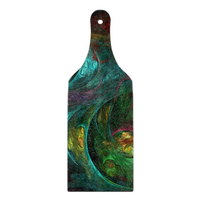 Genesis Nova Abstract Art Paddle Cutting Board (Front)