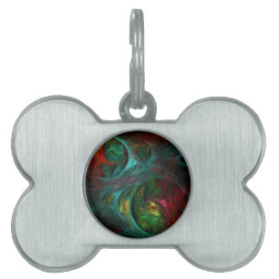 Genesis Nova Abstract Art Pet Name Tag