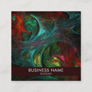 Genesis Nova Abstract Art Professional Square Business Card
