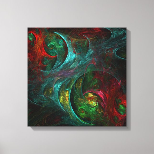 Genesis Nova Abstract Art Quad Canvas Print (Front)