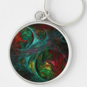 Genesis Nova Abstract Art Small Key Ring