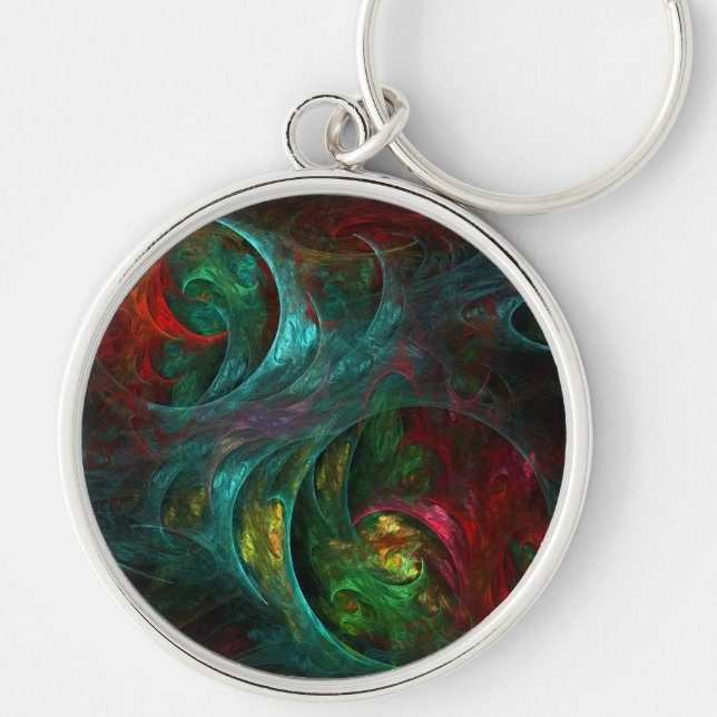 Genesis Nova Abstract Art Small Key Ring (Front)