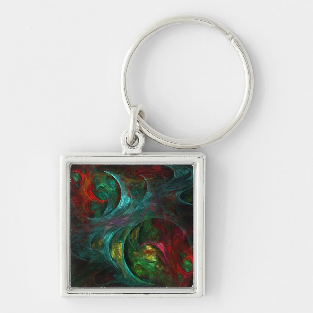 Genesis Nova Abstract Art Small Key Ring (Front)