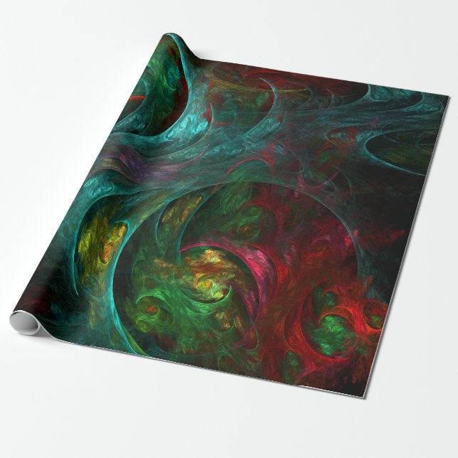 Genesis Nova Abstract Art Wrapping Paper (Unrolled)