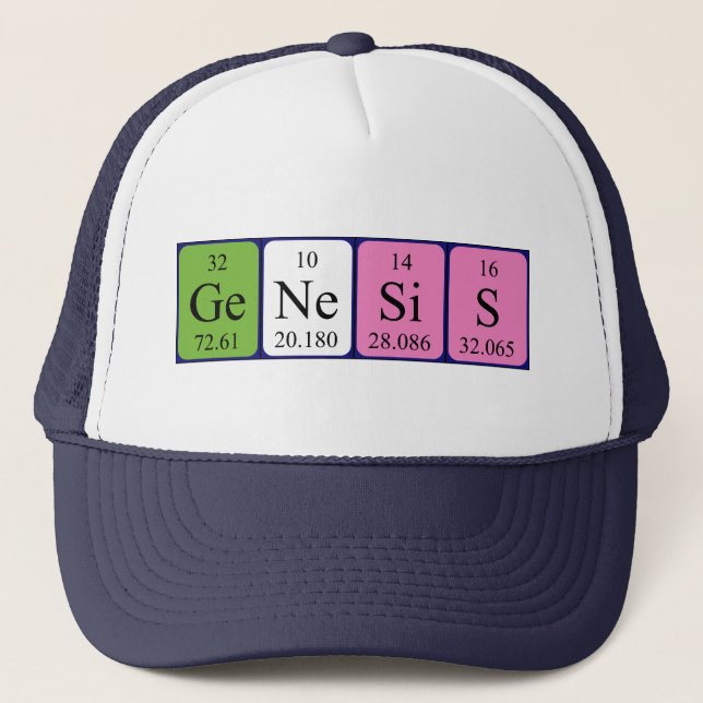 Genesis periodic table name hat (Front)