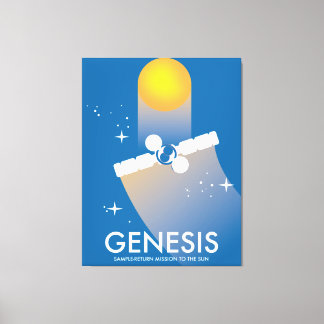 Genesis Sample-return mission space art. Canvas Print