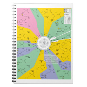 Genetic Code Diagram Showing Amino Acid Residues Notebook
