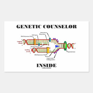 Genetic Counsellor Inside (DNA Replication) Rectangular Sticker