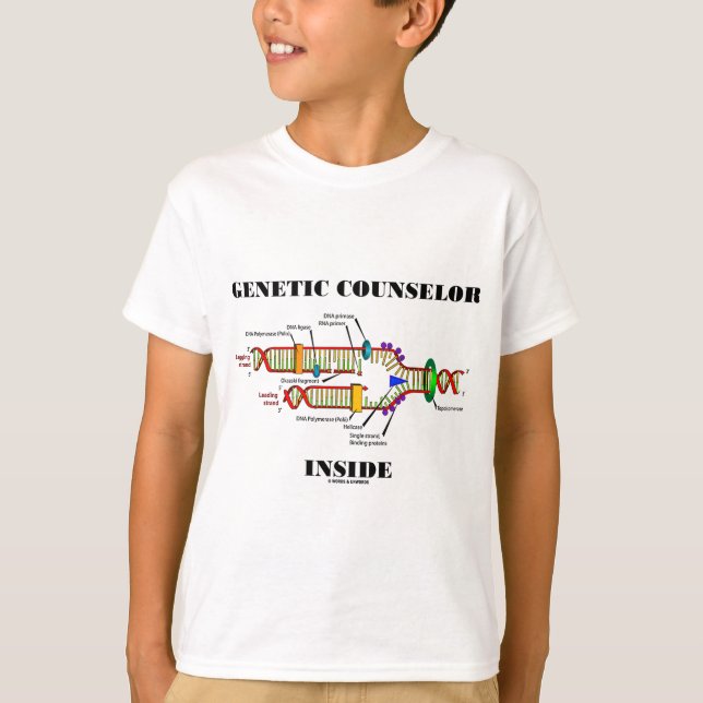 Genetic Counsellor Inside (DNA Replication) T-Shirt (Front)