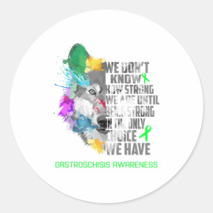 Genetic Disorders Awareness Ribbon Support Gifts Classic Round Sticker