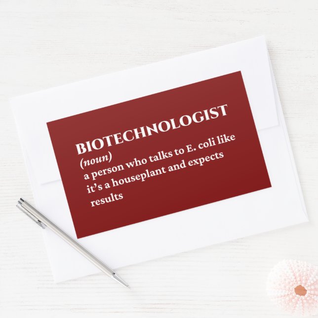 Genetic Engineer – Funny Definition Rectangular Sticker (Envelope)