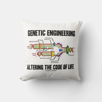 Genetic Engineering Altering The Code Of Life Cushion