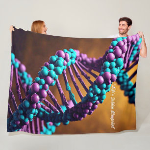 "Genetic Rhythm" Fleece Blanket