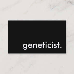 geneticist. business card