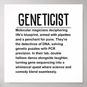 Geneticist Poster