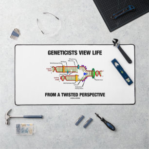 Geneticists View Life From A Twisted Perspective Desk Mat