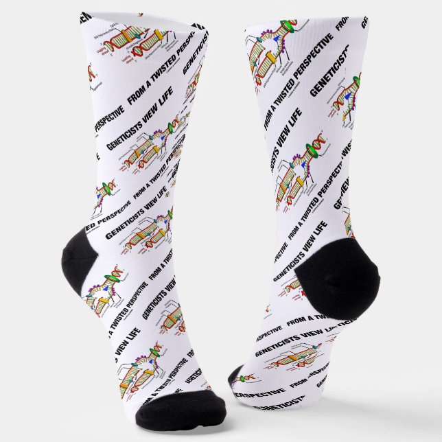 Geneticists View Life From A Twisted Perspective Socks (Angled)