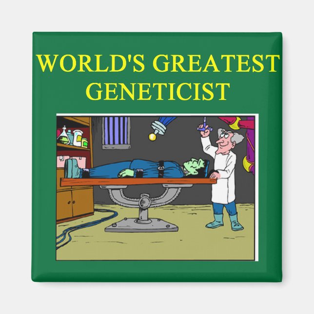 genetics joke magnet (Front)