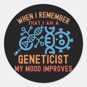 Genetics Quotes, Genetics Major Classic Round Sticker
