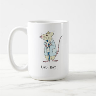 Genetics science lab rat coffee mug
