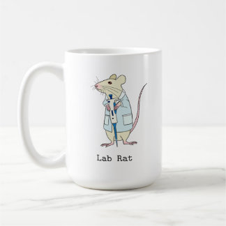 Genetics science lab rat coffee mug