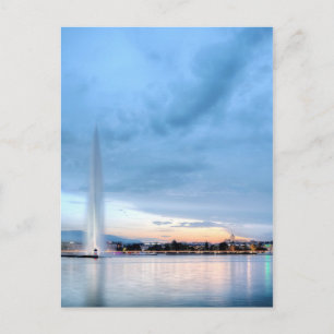 Geneva fountain, Switzerland Postcard