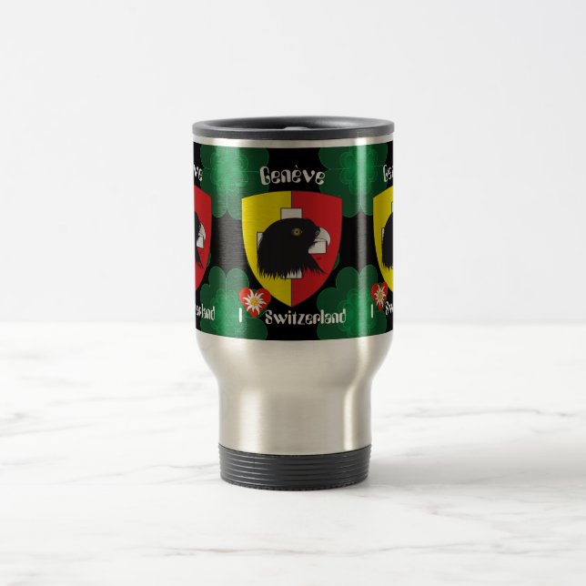 Geneva, Geneva, Ginevra, Genevra Tasse Travel Mug (Center)