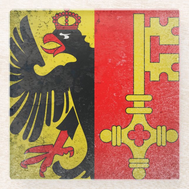 Geneva Glass Coaster (Front)