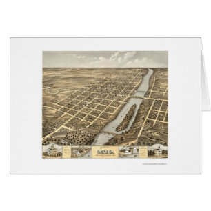 Geneva, IL Panoramic Map - 1869