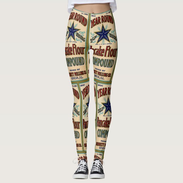 Geneva Illinois Bennett Milling Company Pancake Leggings (Front)