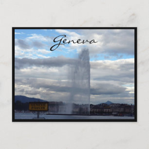 geneva jet d'eau postcard