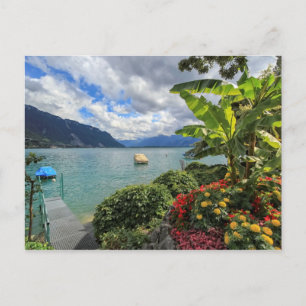 Geneva lake at Montreux, Switzerland Postcard