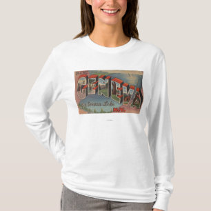 Geneva, New York - Large Letter Scenes T-Shirt