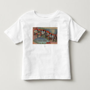 Geneva, New York - Large Letter Scenes Toddler T-Shirt