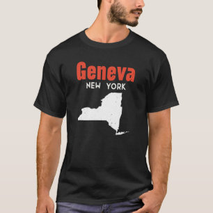 Geneva New York Usa State America Travel New Yorke T-Shirt