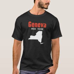 Geneva New York USA State America Travel New Yorke T-Shirt