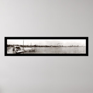 Geneva NY Waterfront Photo 1909 Poster