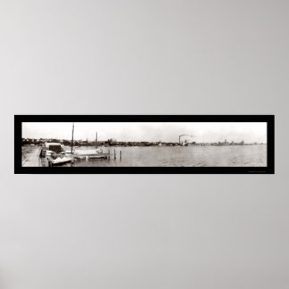 Geneva NY Waterfront Photo 1909 Poster