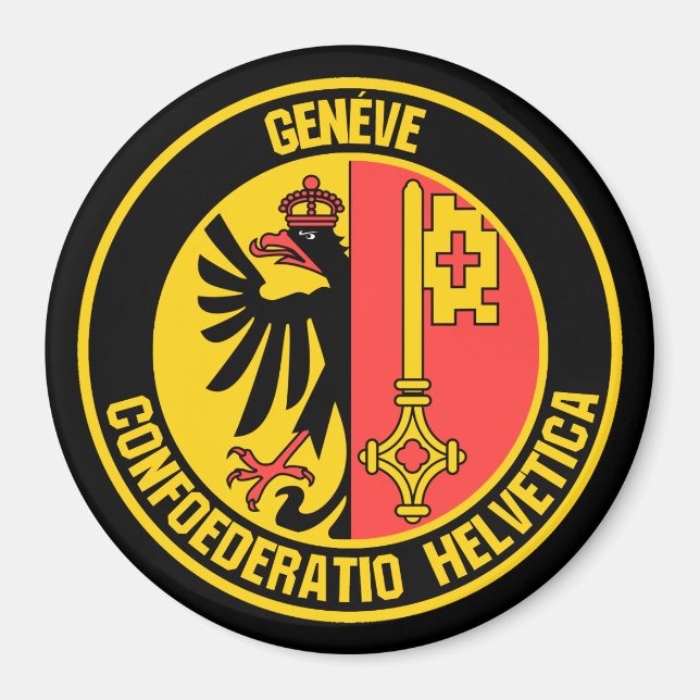 Geneva Round Emblem Magnet (Front)
