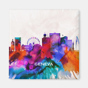 Geneva Skyline Magnet