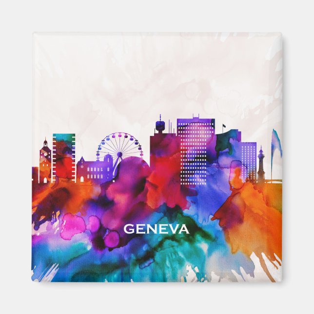 Geneva Skyline Magnet (Front)