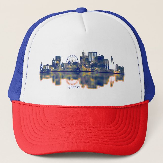 Geneva Skyline Trucker Hat (Front)