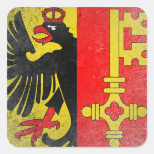 Geneva Square Sticker