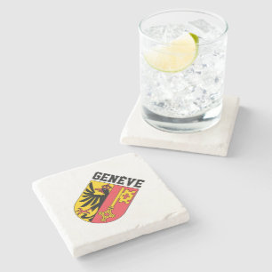 Geneva, Switzerland - coat of arms Stone Coaster