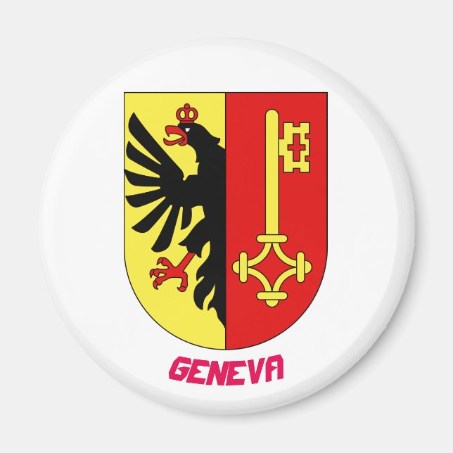 Geneva Switzerland Crest Magnet (Front)