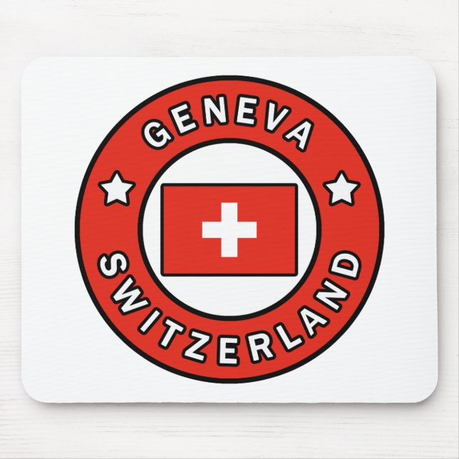 Geneva Switzerland Mouse Mat (Front)